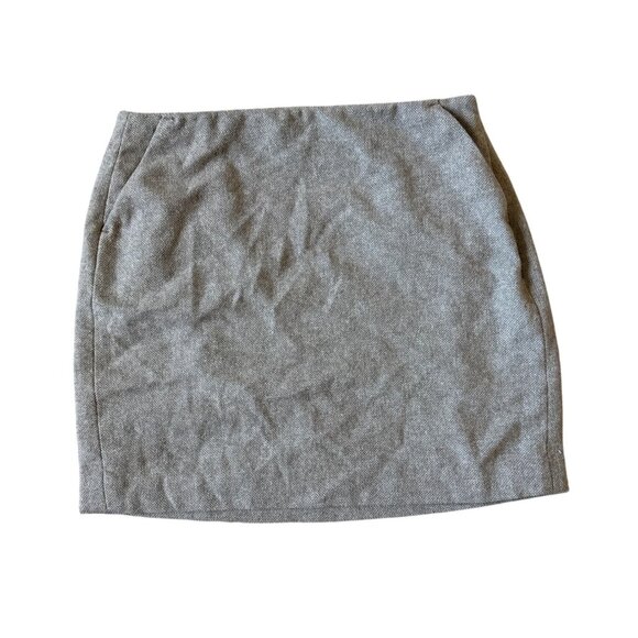 Banana Republic Womens Oatmeal Skirt L3 Marbled Mini Size 0P Schoolgirl Scholar - Picture 1 of 6
